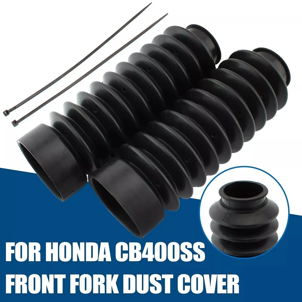 Motorcycle Rubber Front Lower Fork Shocks Cover Suspension Dust Gaiters Boots For Honda CB400SS CL400 CB400 CB500 view 2
