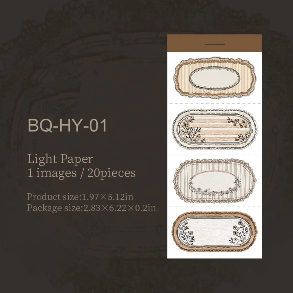 

Ripples of Desire Series Memo Pad Lace Border Writable Surface Message Notes Paper DIY Gift Landscape Material Journal Making