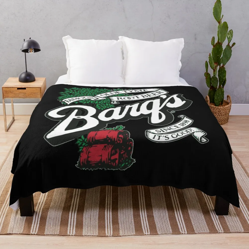 

Barq's Root Beer Logo Classic T-Shirt Throw Blanket For Decorative Sofa christmas decoration funny gift Hair Blankets