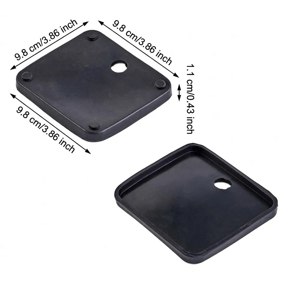 Rubber Shock Absorbing Mounting Pads for Strength Training and Cardio Equipment to Improve Operational Smoothness and Floor Care