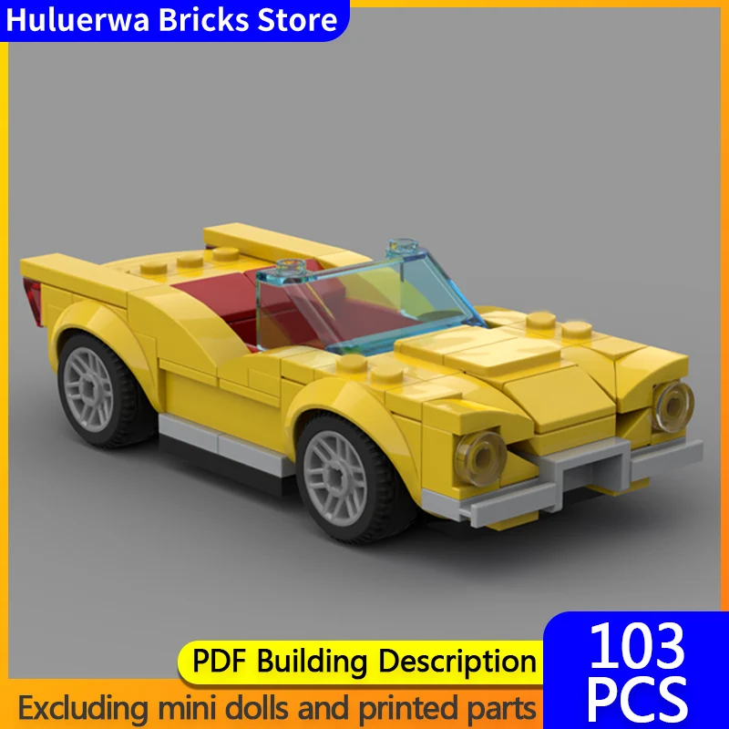 

Модель скоростного гоночного автомобиля MOC, строительные кирпичи, классический винтажный автомобиль, модульная технология, детские праздничные подарки, сборные игрушки, костюм