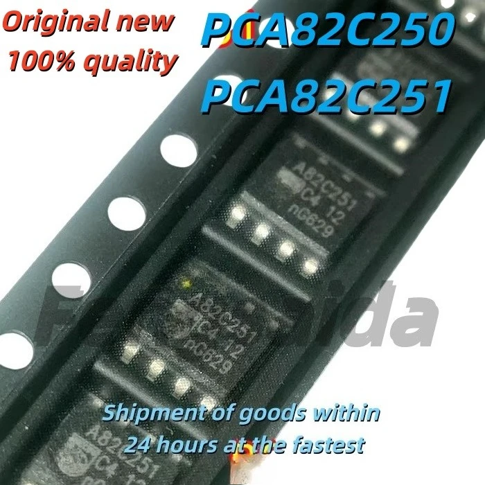 10PCS New Original PCA82C250 SMD SOP Driver Receiver Chip PCA82C251 A82C251T