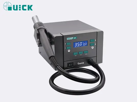 QUICK K8 Intelligent Hot Air Desoldering Station Super Power 1000W Adjustable Airflow Large Range Suitable for Various Purposes