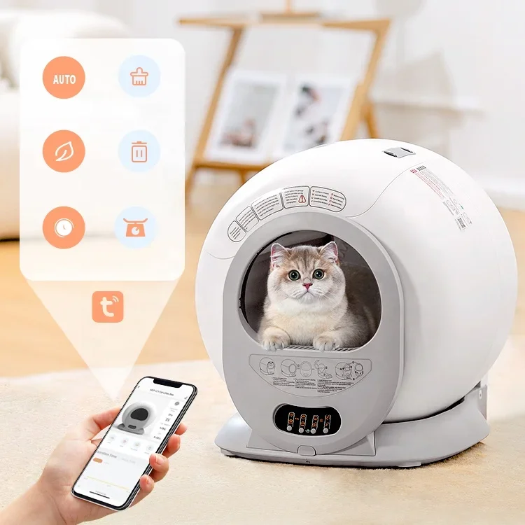 Smart Automatic Sandbox Electric Intelligent Cat Toilet Self Cleaning Litter Box For Cats