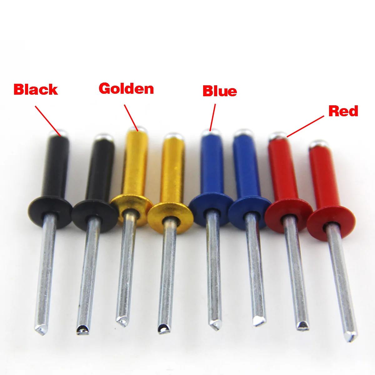 Color Aluminum Rivet Decoration Nail Round Open Type Aluminum Rivet M3.2 M4 M5