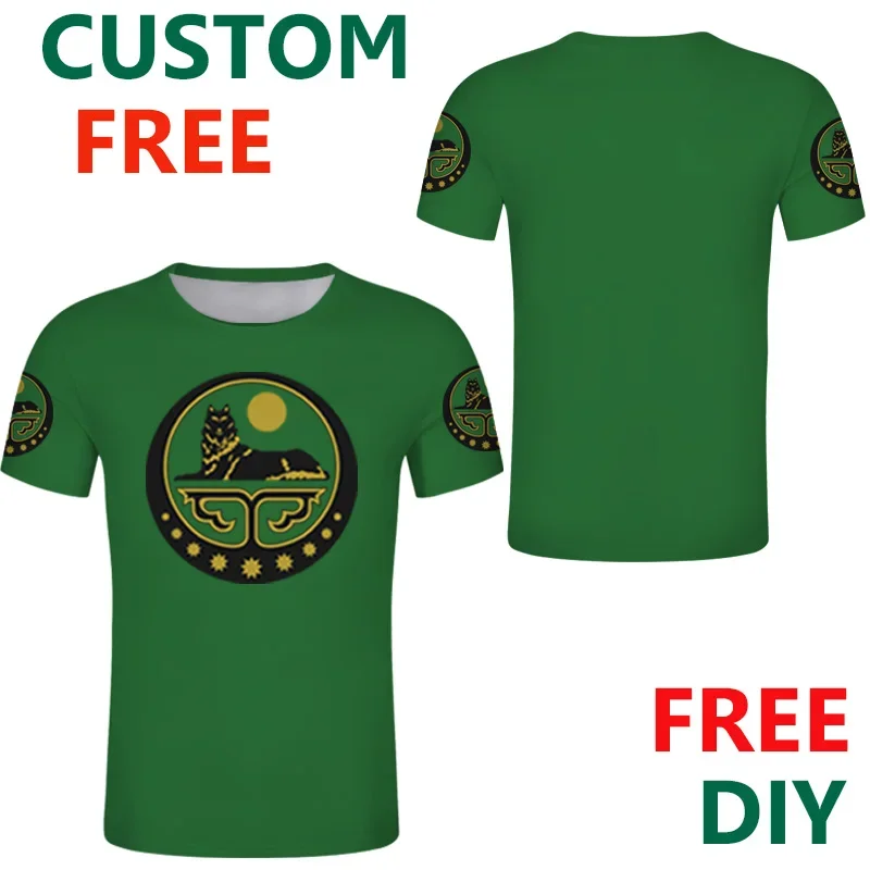 Chechnya Free Custom Men Ichkeria T Shirts Grozny Argun Chechen Republic T Shirt Independent Republic Islamic Jersey