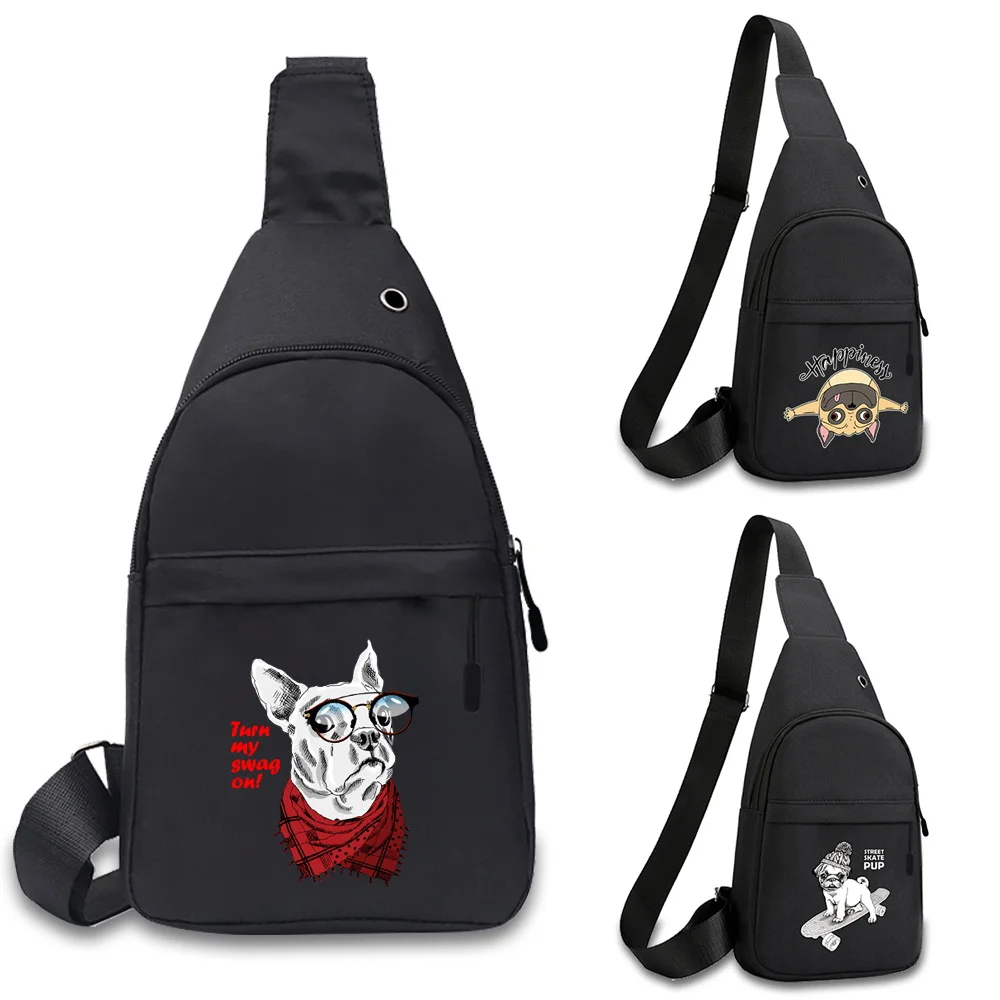 

Нагрудная сумка серии Dog, мужские повседневные сумки через плечо, большая вместительная сумка через плечо, модная многофункциональная спортивная нагрудная сумка