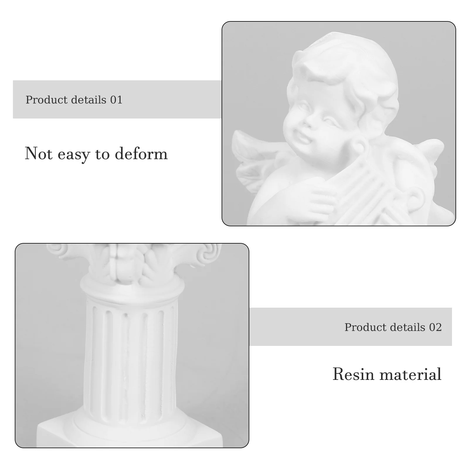 

Mini Resin Angel Statue Classic Roman Pillar Desktop Decoration Small Angel Sculpture Home Decor Resin Craft Ornament