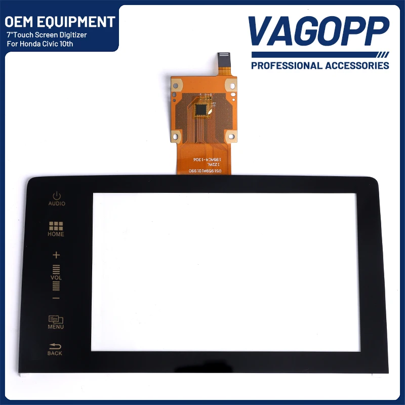 For Honda Civic 10TH 7 inch Touch Screen Digitizer Panel Audio Multimedia Player GPS Navigation Radio Replacement Parts