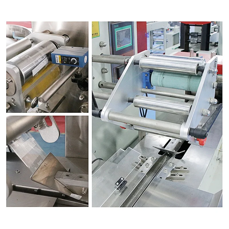 High Speed Flow Pack Small Cotton Soft Hard Lollipop Pillow Small Wrapping Packaging Machinery Candy Horizontal Packing Machine