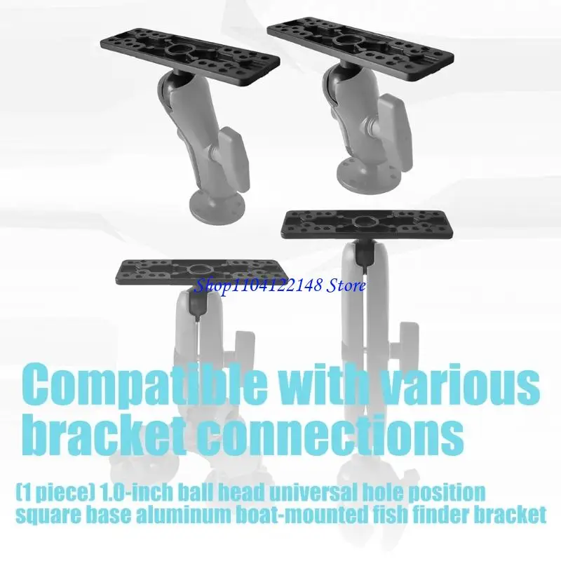 P9FA 1inch Ball Joint Boats Mount Brackets for Units Sturdy Construction No Tools Need