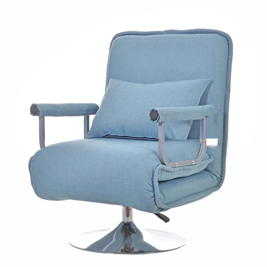 X1 Multifunctional Office Chair Foldable Single Lazy Sofa Bed 5-Gear Adjustment Computer Recliner Chair 360 Degrees Rotation