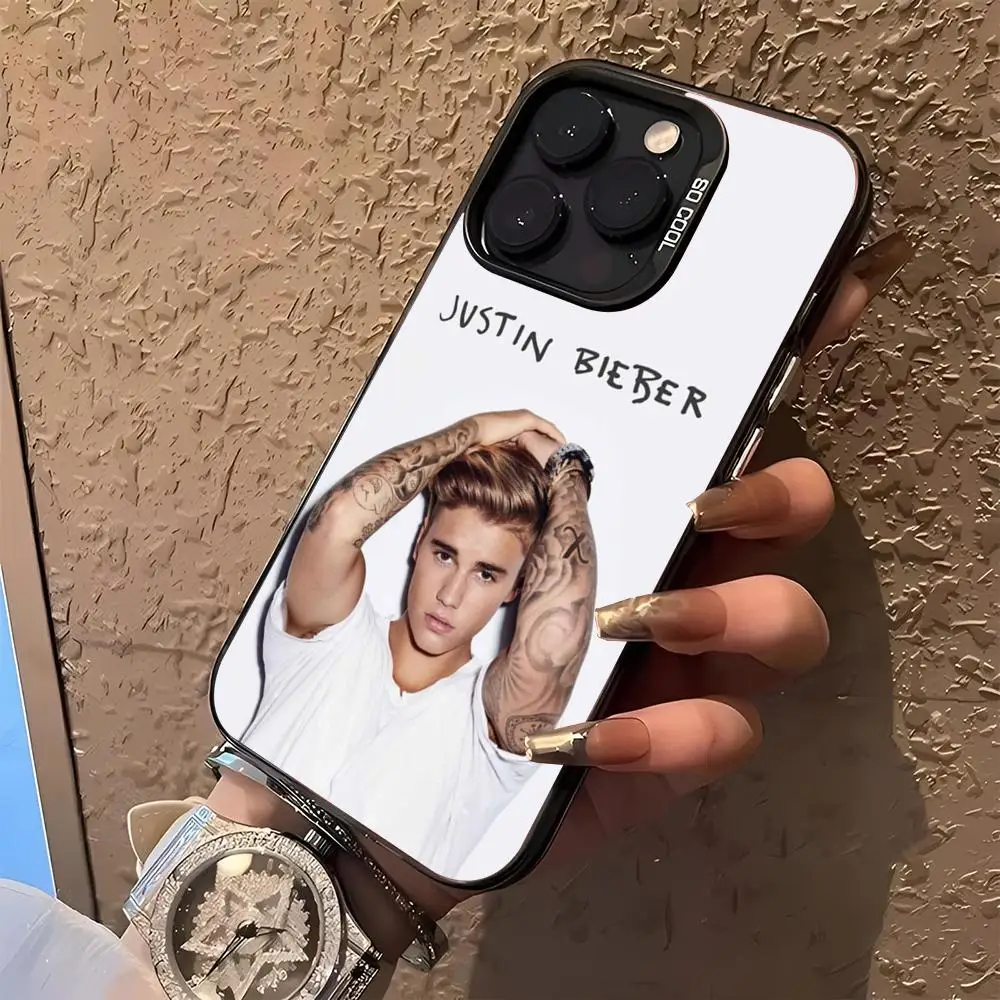 Justin Bieber Phone Case for iphone 16 15 14 13 11 12 Pro Max Xr X Xs Plus  black silver hard shell Cover - AliExpress 202192403