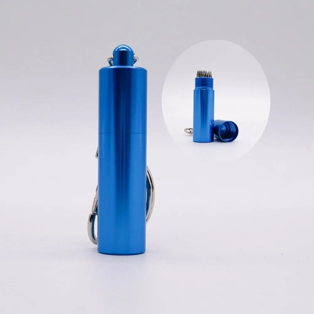 

3 In 1 Billiard Pool Cue Tip Shaper Scuffer Shaper Aerator with Keychain Snooker Pool Cue Tip Tool Mini Metal