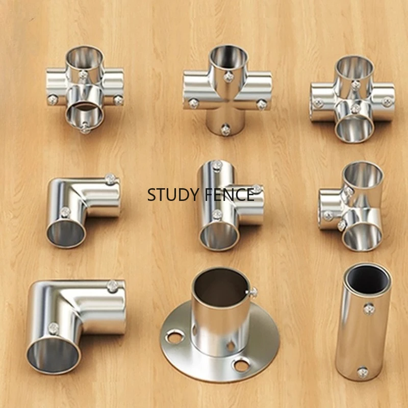 

1 шт., соединители для труб из нержавеющей стали, фиксирующие детали для круглой трубы, соединительные крепления, аксессуары для бытовой техники