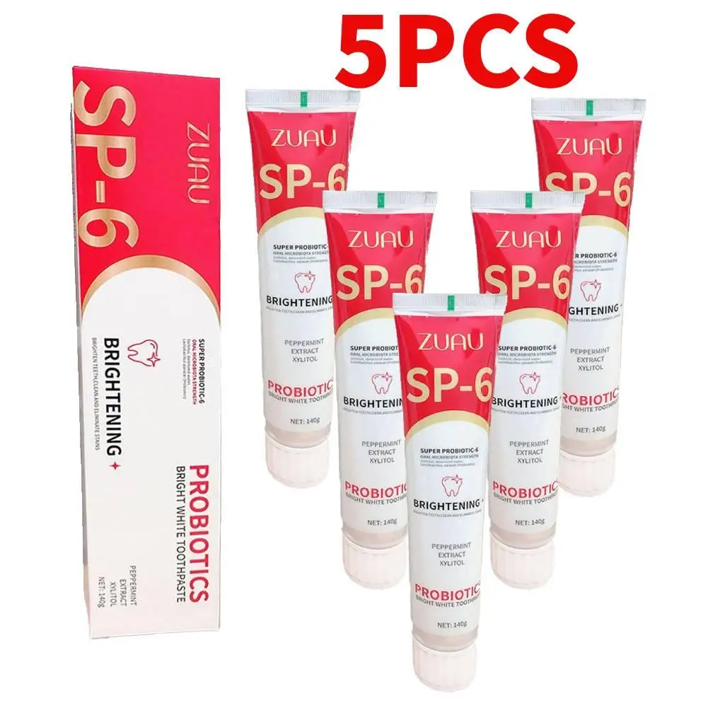 5pcs SP-6 Toothpaste Oral Health Management Deep Probiotic Whitening Toothpaste Fresh Breath Triple Whitening Teeth Product