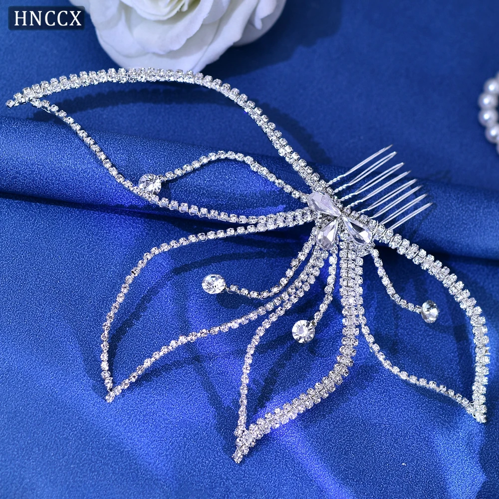 

Wedding Hair Comb Bridal Crystal Flower Hair Clip Floral Style Bride Bridesmaid Wedding Hair Accessories CP621