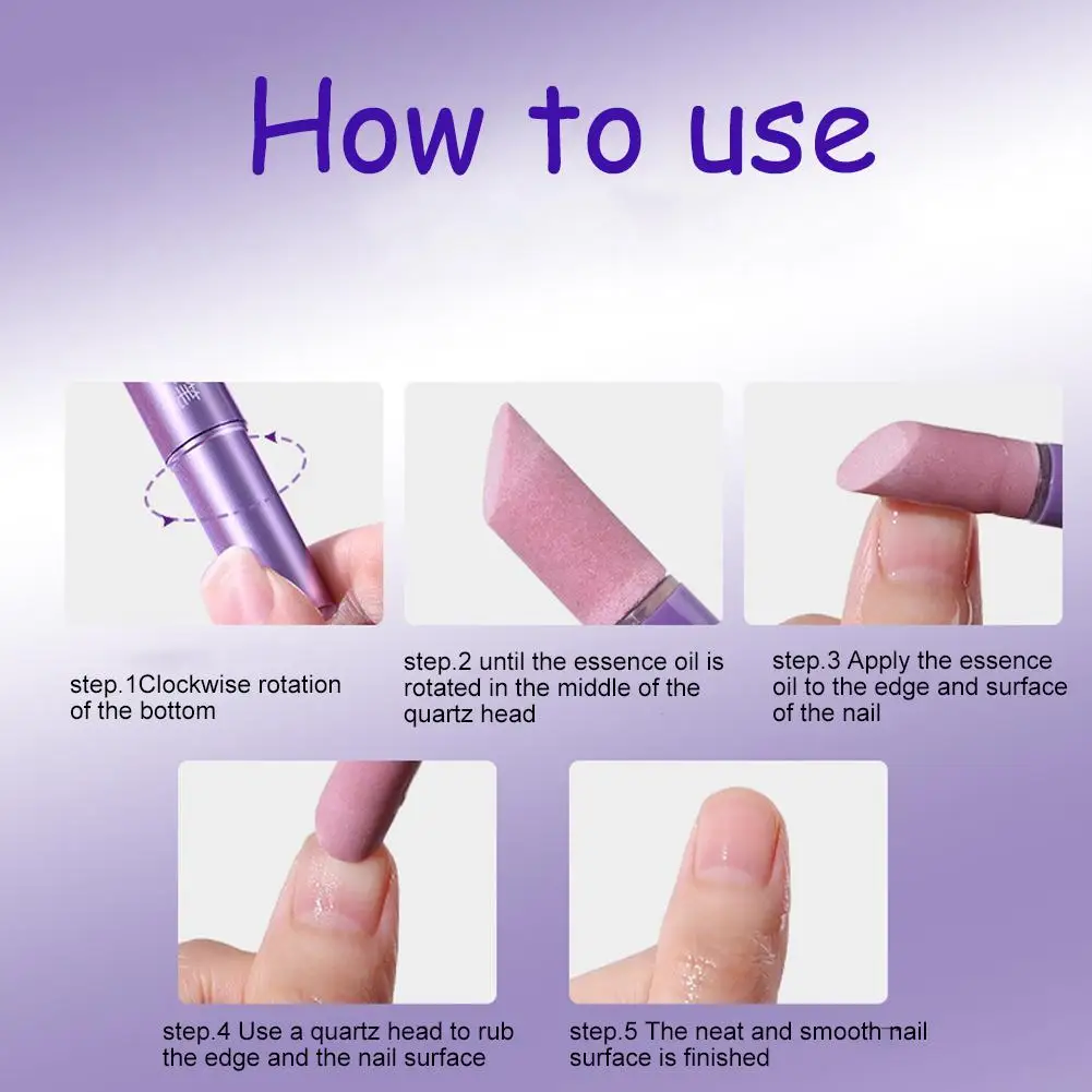 New Cuticle Oil Pen DeadSkin Remover Cuticle Pusher Grinding Pen With Ceramic Tip Cuticle Remover Pen Nail Care Tool