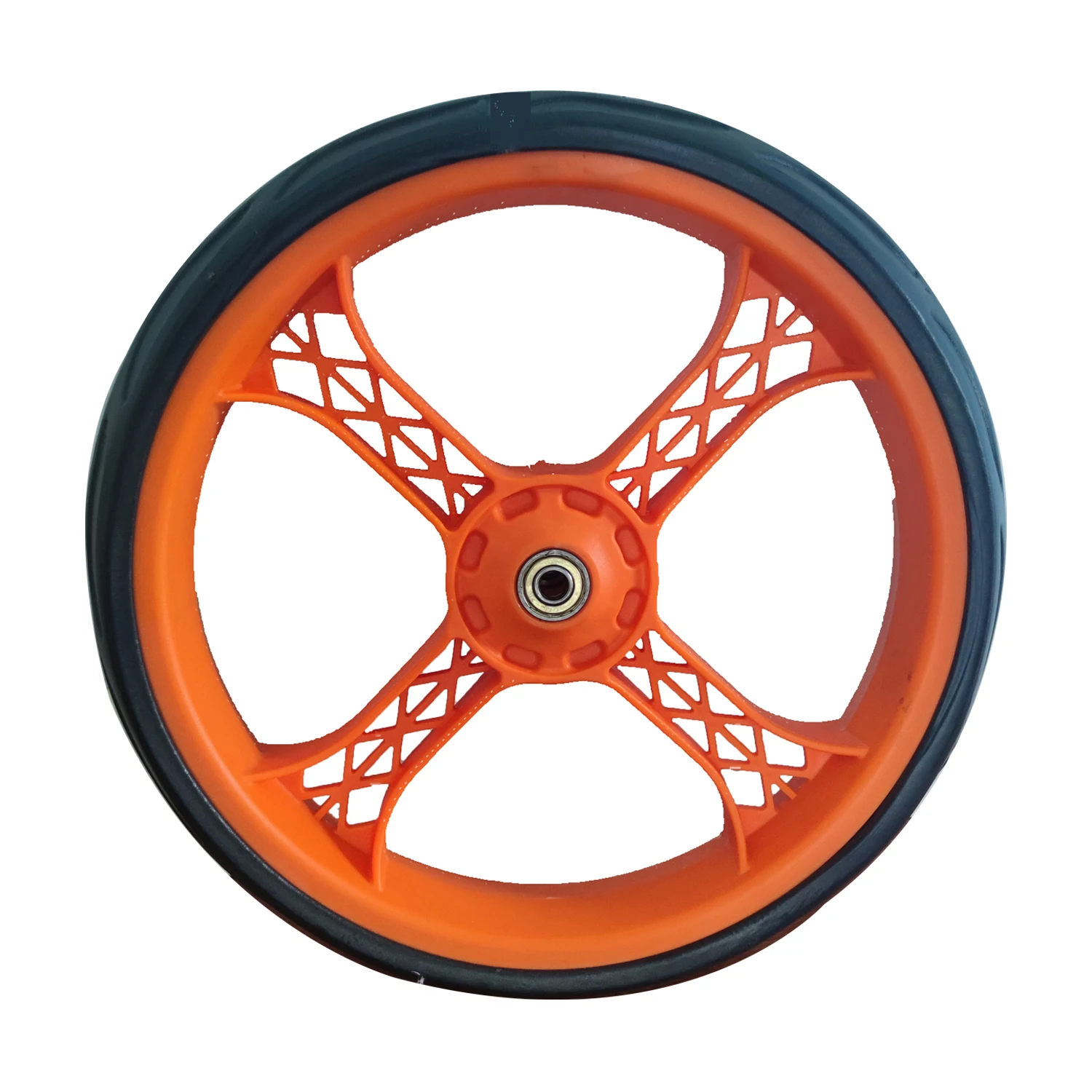 Cblah 27cm Extra‑Large Replacement Wheels for Grocery Shopping Cart, Silent Caster Wheel With Bearings, 8mm Steel Shaft