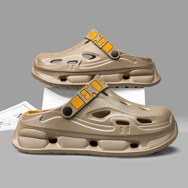 Summer Slippers For Men Beach Clogs EVA Soft Comfortable Slides Outdoor Sandals Men Casual Water Garden Shoes Male Beach Sandals
