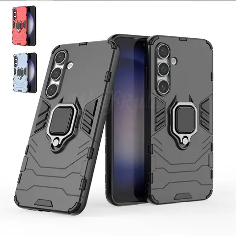 삼성 갤럭시 S25 케이스, 삼성 S25 S24 S23 울트라 플러스 FE 커버, 충격 방지 링, 마그네틱 거치대, 삼성 S25 플러스용