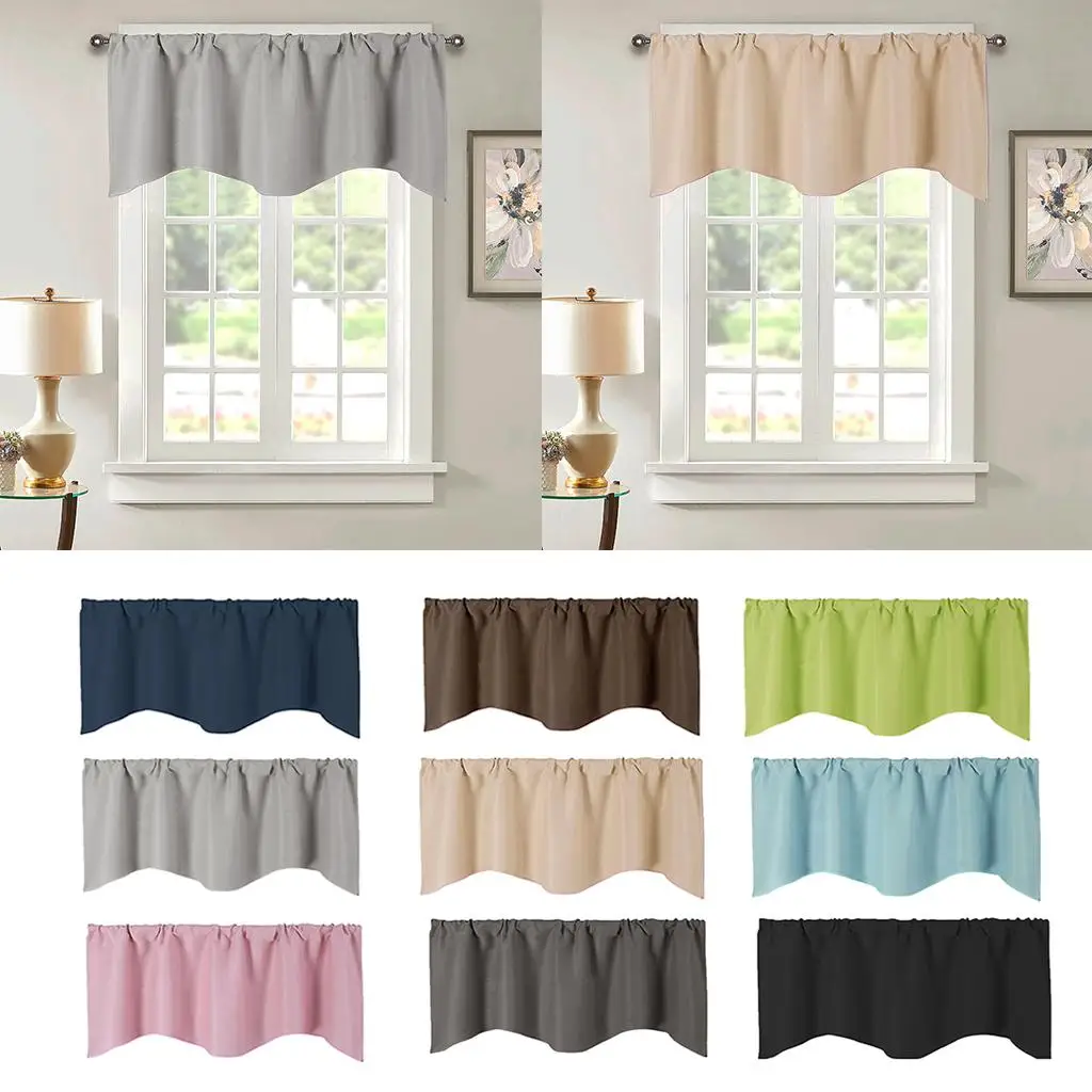 Elegant Window Valances - Stylish Curtain for Small in Bathrooms, Living Rooms, and Kitchens