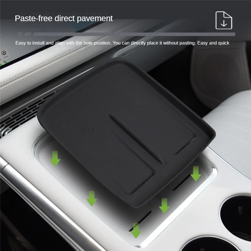 

Car Silicone Anti-Skid Central Console Wireless Charger Pad For Xpeng G9 Interior Modification Accessories