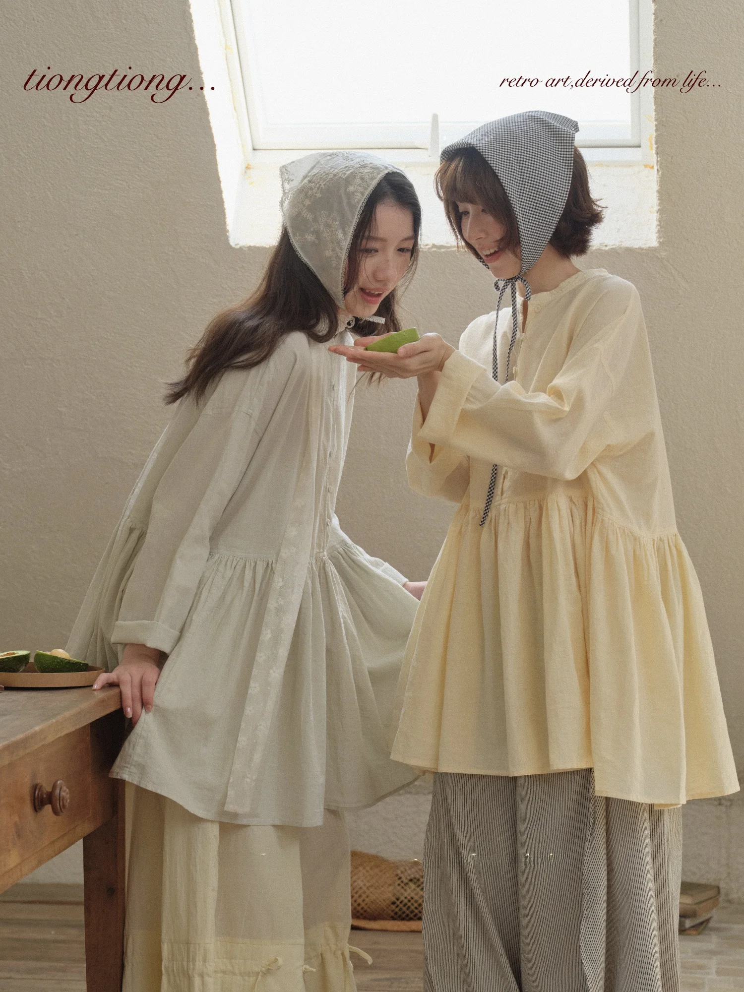 

TONGTIONG Japanese Style Loose Cotton Linen Long Sleeve Shirt Women Spring Slimming Doll Shirt Top Fashion Ladies Premium