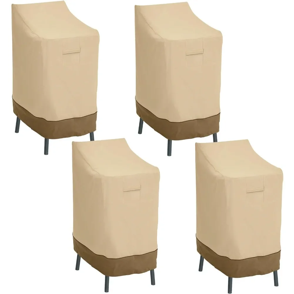 

Water-Resistant 26 Inch Patio Bar Chair & Stool Cover, 4-Pack