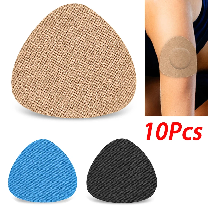 Parche adhesivo para sensor de glucosa en sangre, sonda de monitoreo de glucosa en sangre, invisible, sin rastro de movimiento, 10 Uds.