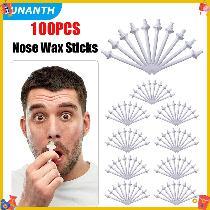 2026 100/10PCS Nose Wax Sticks Painless Hair Removal Cleaning Tool 50g/200g Nose Wax Sticks Set Options for Easy Hair Removal