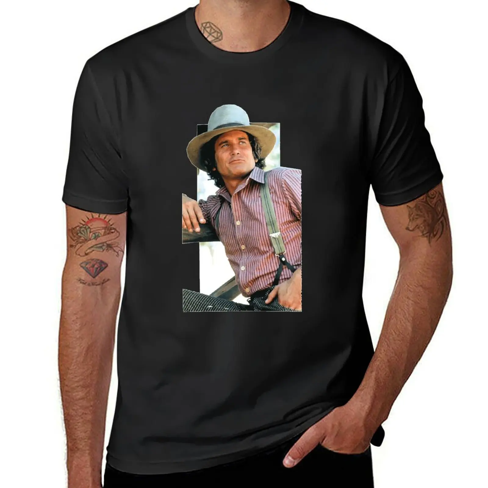 Charles-Ingalls T-Shirt quick-drying plus sizes sports fans mens vintage t shirts