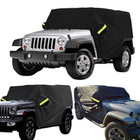 Car Cab Covers for Jeep Wrangler JK JL Hardtop 2/4 Doors 2007-2021 Outdoor Waterproof 210D Oxford Half Protector Cover