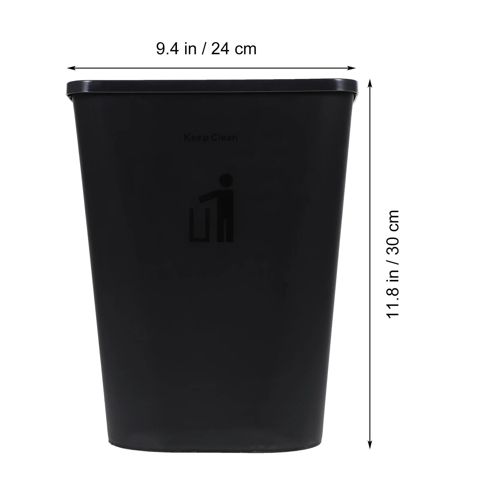 

Square Trash Sturdy Household Garbage Container Plastic Bedroom Office Household Square Trash Can Bathroom Kitchen Waste Bin