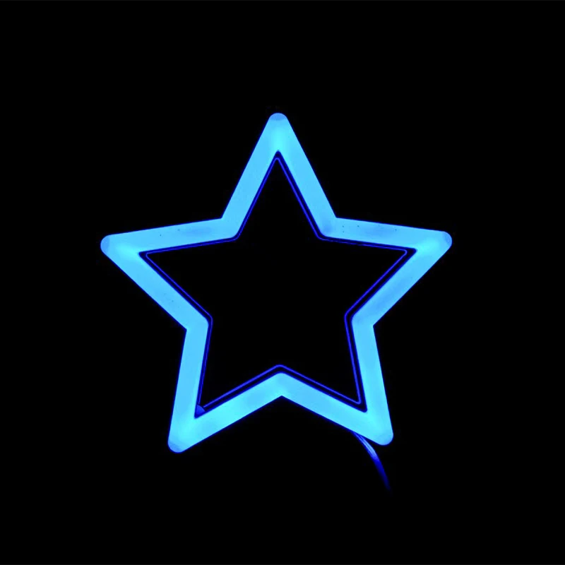 Pentacle tanda Neon LED digunakan untuk dekorasi dinding, kamar tidur, pesta ulang tahun Natal, ruang tamu, Kamar Anak laki-laki perempuan