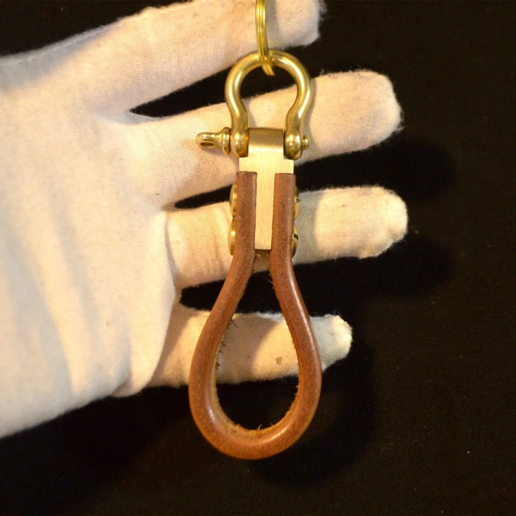 Handmade Leather Keychain for Men, Acessórios do carro, Key Fob Manager, Presentes personalizados