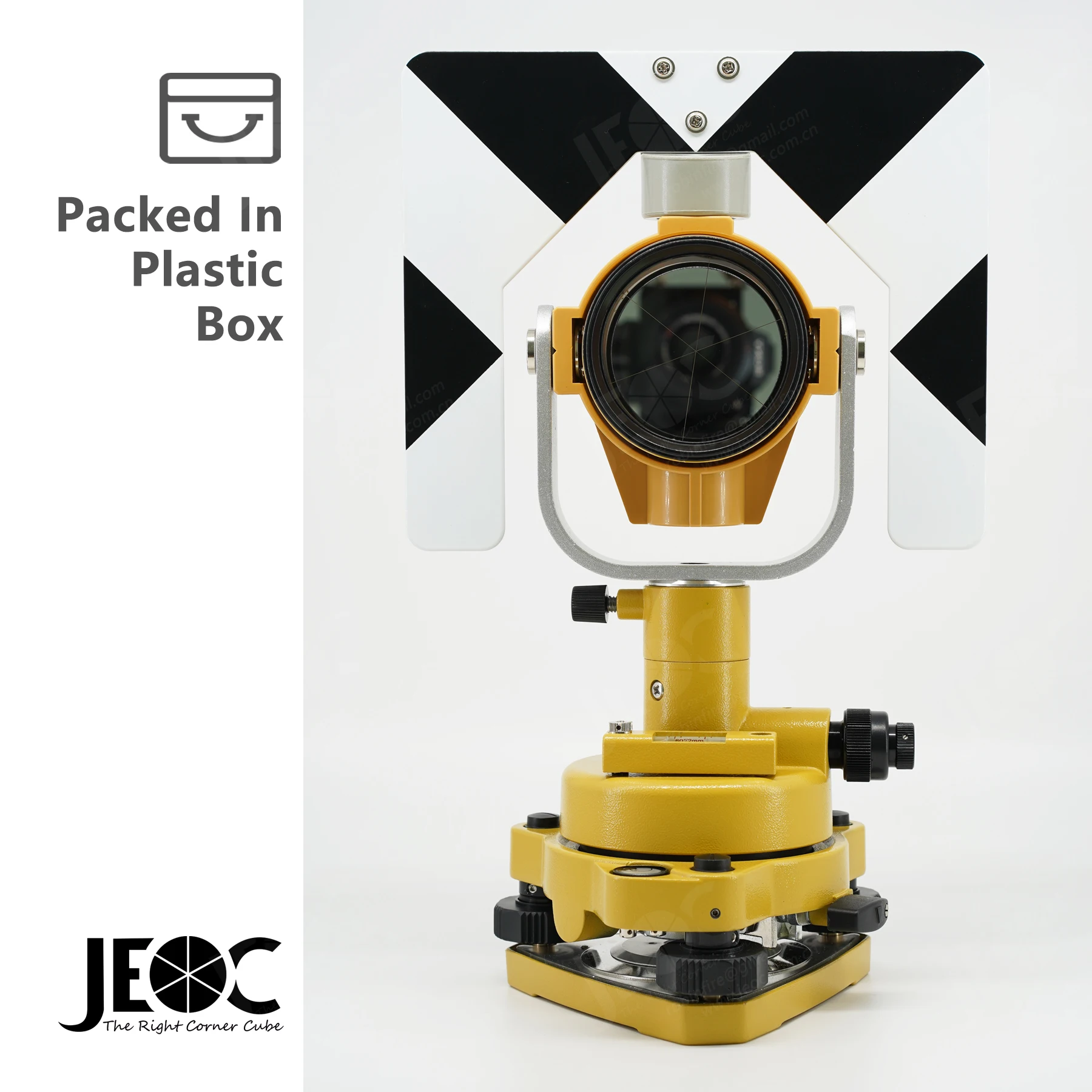 

JEOC Prism & Tribrach Set, Surveying Reflector for Japanese Total Station System, w/ Plastic box.