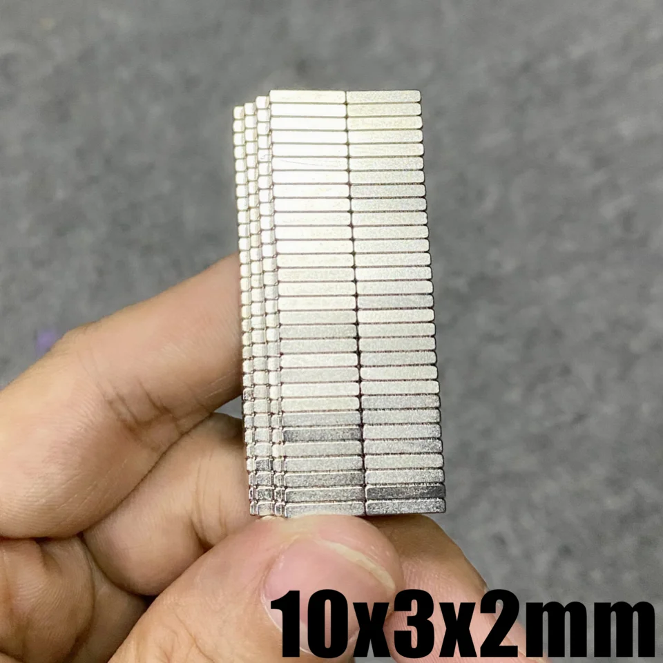 2/20/50/100/500/5000Pcs 10x3x2 Neodymium Magnet 10*3*2 NdFeB Magnets Block Super Powerful Strong Permanent Magnetic imanes Block