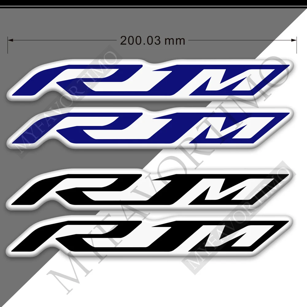 For YZF R1 R1M R3 R6 YZF-R1 YZF-R1M YZF-R3 YZF-R6 Tank Pad Fuel Protector Emblem Badge  Stickers Decal Knee