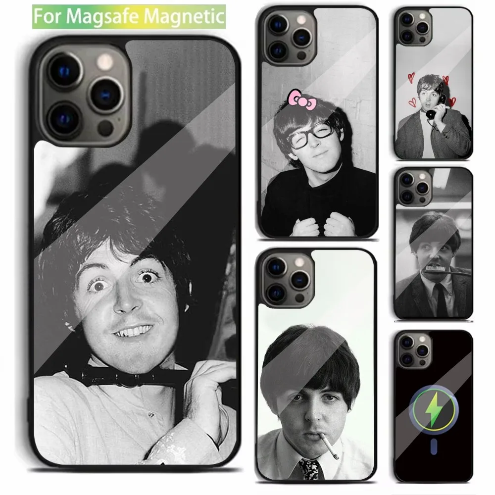 Singer P-Paul McCartney Phone Case For iPhone 16,15,14,13,12,11,Plus,Pro,Max,Mini Magsafe Magnetic Wireless Charging