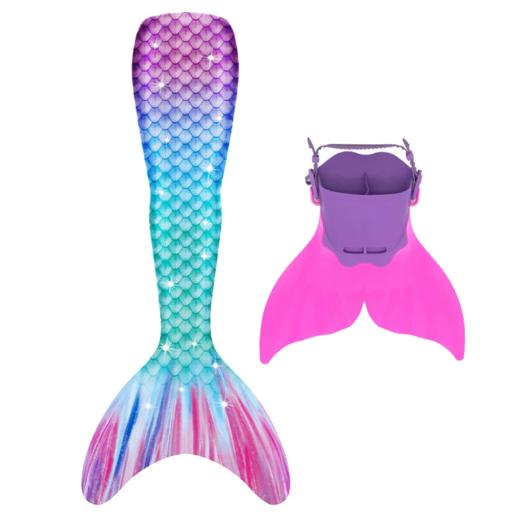 2025 Mermaid Tails Can Add Monofin Swimming Tail For Adults Summer Dress Swimmable Suit Mermaid Costume Dream Surprises