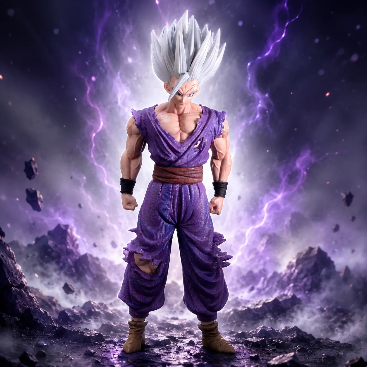 Figura de acción de Dragon Ball Son Gohan, 28cm, 11 pulgadas, modelo de estatua, adorno de escritorio, regalo coleccionable pequeño, decoración para Halloween, Navidad, día de San Valentín