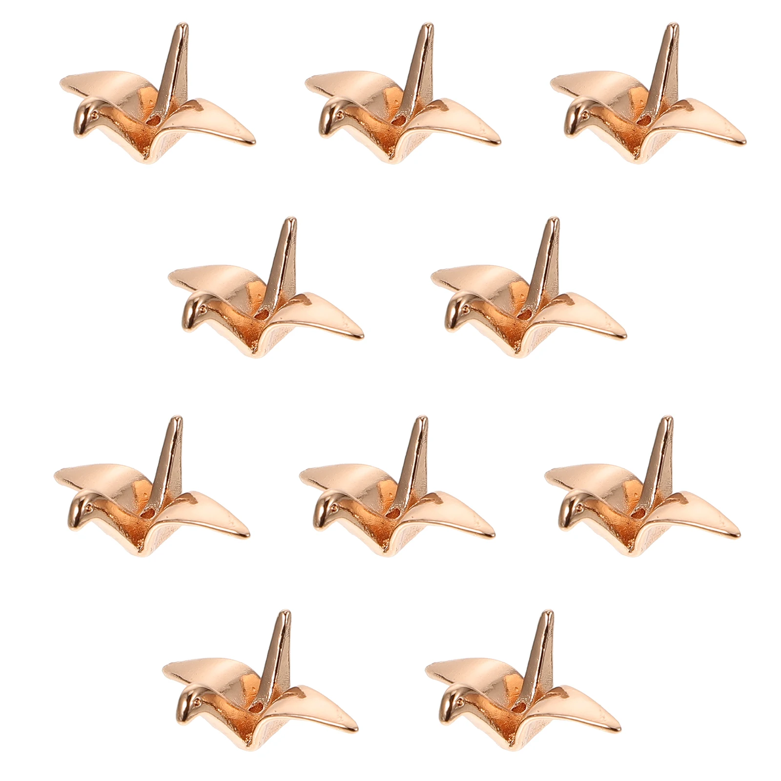 

10 Pcs Thousand Paper Crane Hairpin Material Party Decoration Decorations Premium Charms Copper Diy Hairpins Clip