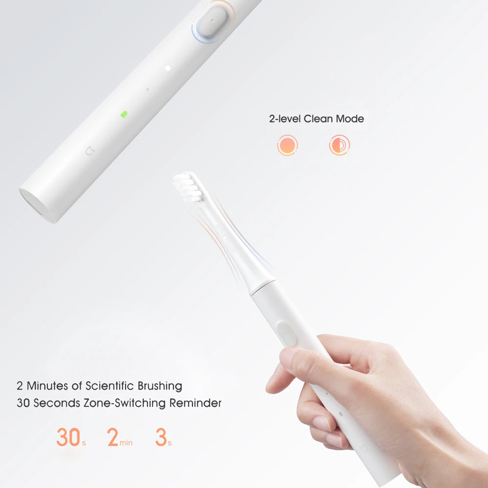 Mijia T100 Sonic Electric Toothbrush Mi Smart Tooth Brush Colorful USB Rechargeable IPX7 Waterproof For Toothbrushes head