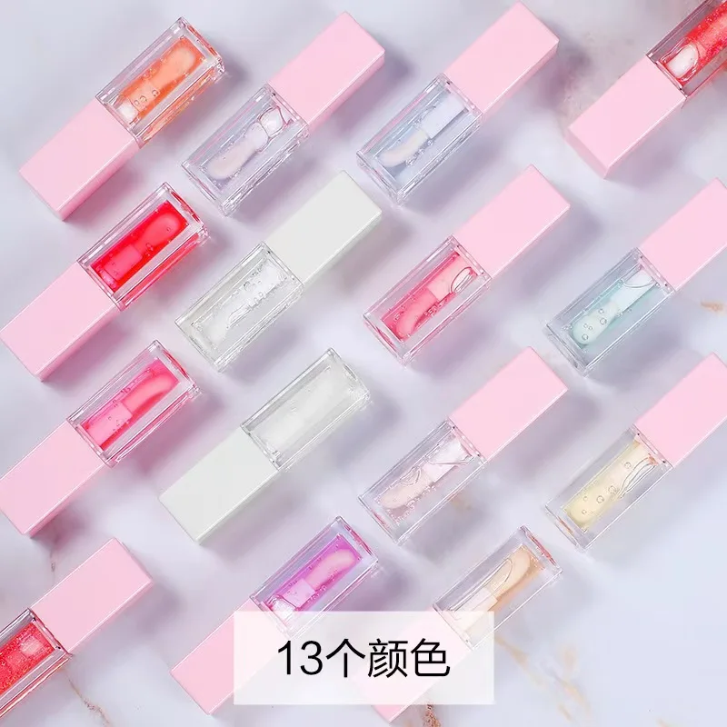 Private Label Clear Lipgloss Custom Full Color Makeup Plumping Lip Oil Moisturizing Waterproof Lasting Lip Gloss Cosmetics