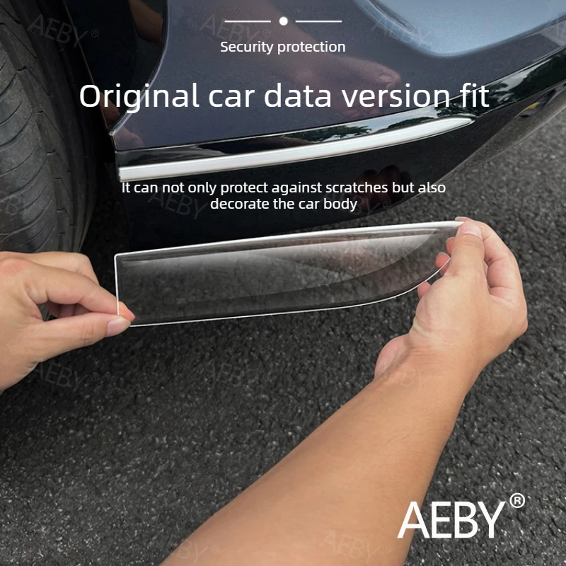 

For BYD Sealion 7 2024 Bumper Corner Protector Kit,Transparent glue anti-collision strip,Corner protection,Anti-scratch guard