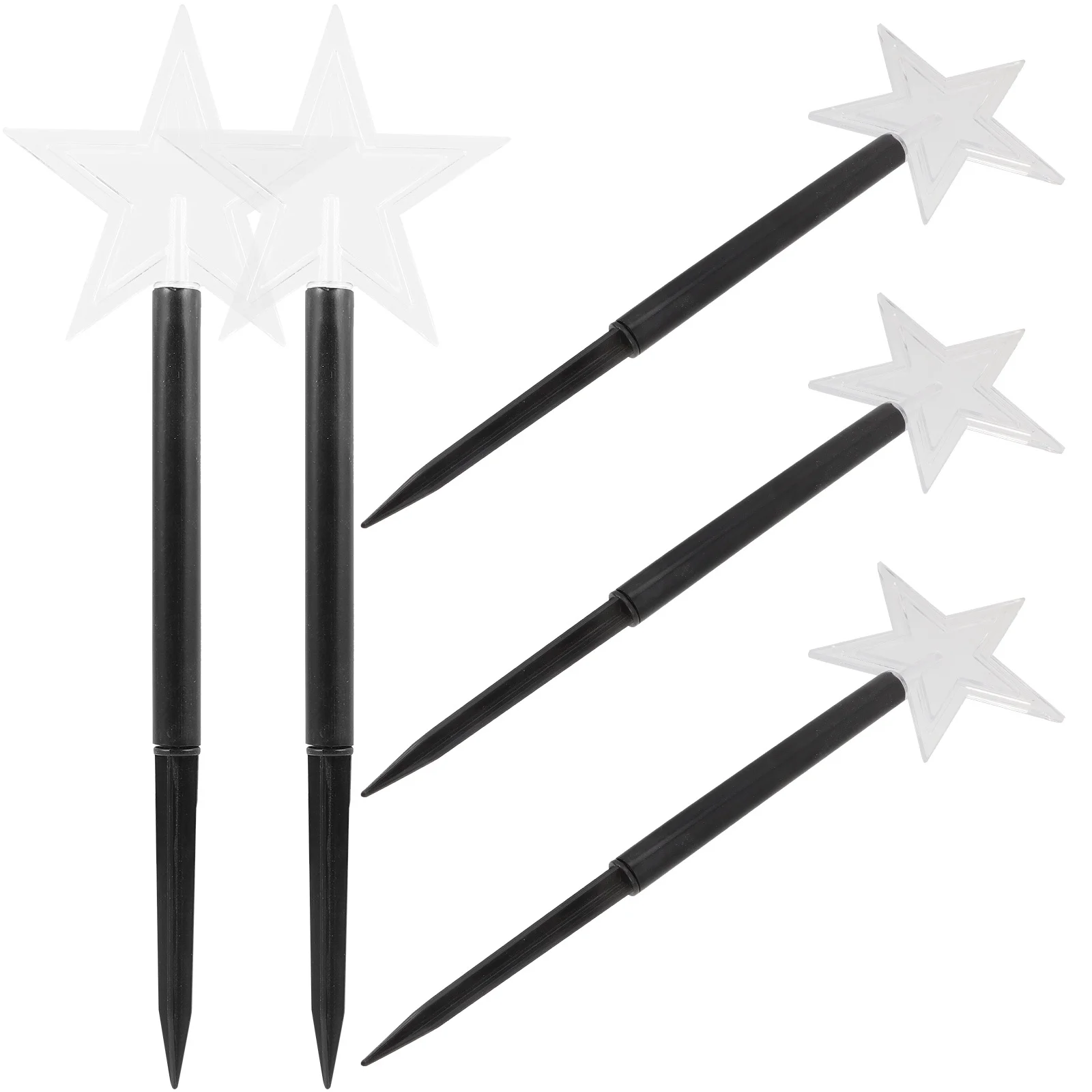 

5Pcs Christmas Tree Lights Creative Solar Lamp Accessories Outdoor Garden Decorative Light Accessories Holiday Party Lawn Lamp