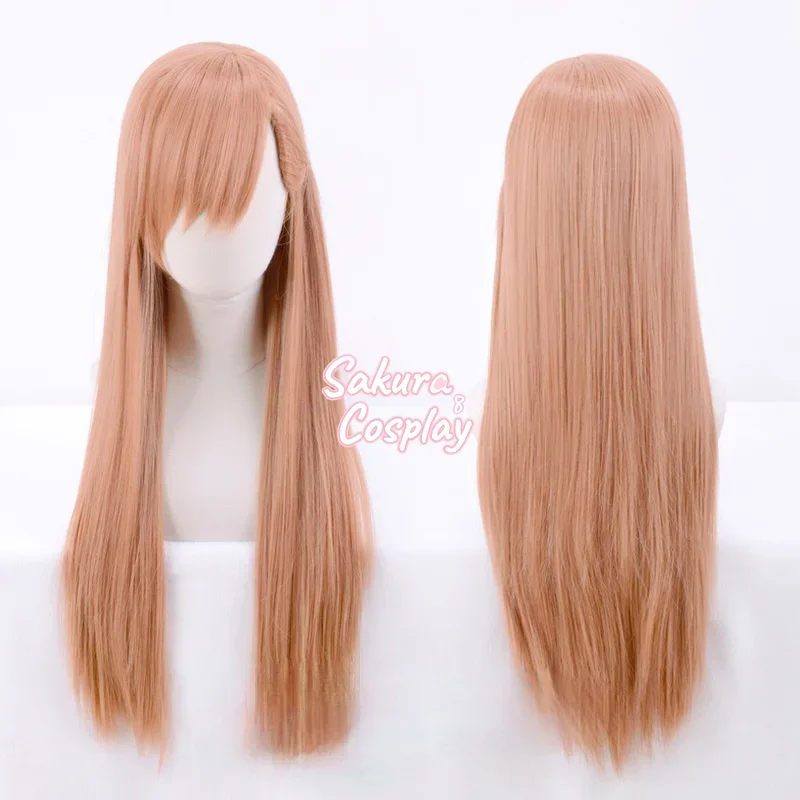 FFXIV FF14 Ryne Cosplay Orange Long Straight Heat Resistant Synthetic Hair Halloween Costume Carnival Party Role Play + Wig Cap