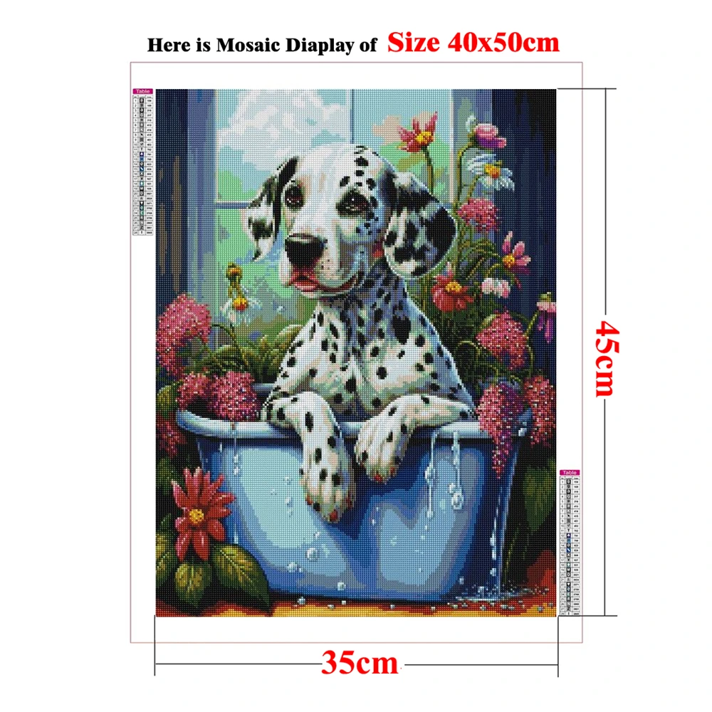 Diamond Embroidery Dalmatians Rhinestone Pictures Diamond Painting Animal  Spotted Dog Cross Stitch Kits New Arrivals Wall Decor