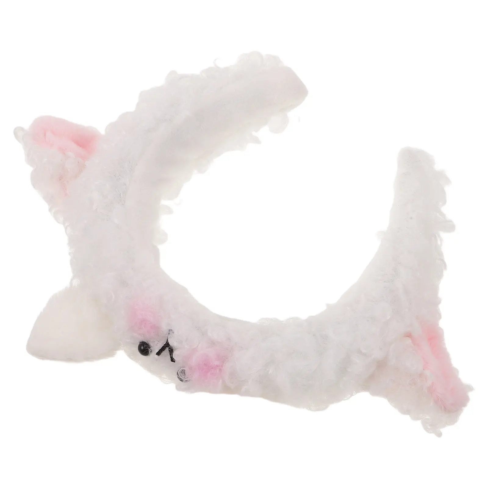 

Повязка на голову в виде овечьих ушей, белая повязка для волос в виде овечьих рожек для взрослых, аксессуар для костюмированной вечеринки, Хэллоуина, карнавала, фермерского карнавала